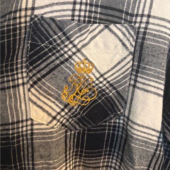 Lauren Ralph Lauren Black and White Plaid Long Sleeve Dress women’s medium. - Picture 2 of 9